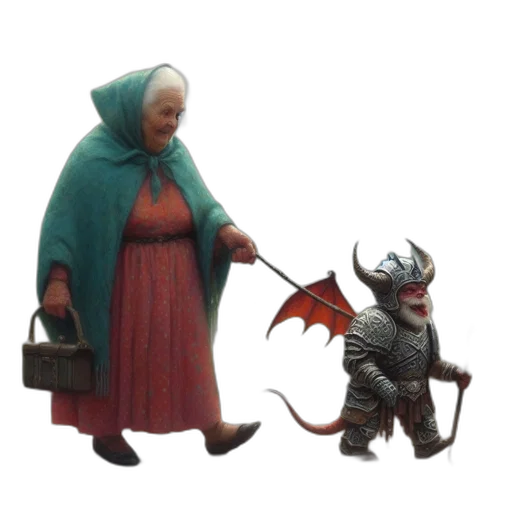 dragon, staff, creature, concept art transparent PNG cut-out