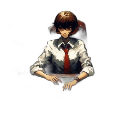 staff, jacket, face, robot transparent PNG cut-out