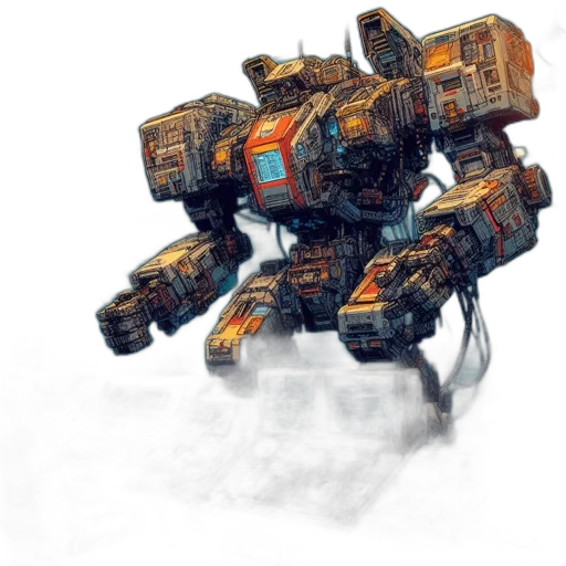 robot, weapon, dragon, concept art transparent PNG cut-out