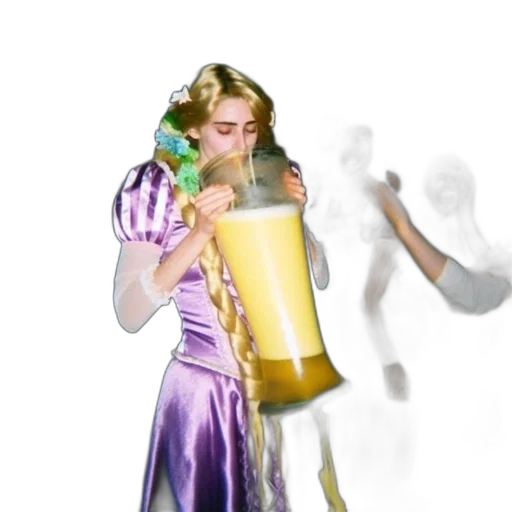 dress, bottle, staff, weapon transparent PNG cut-out