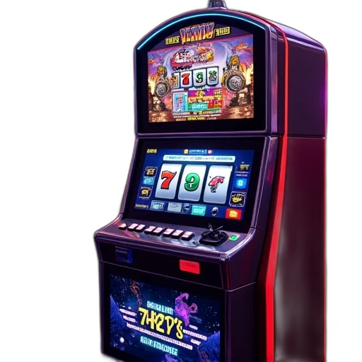 3d render, video, slot, machine transparent PNG cut-out