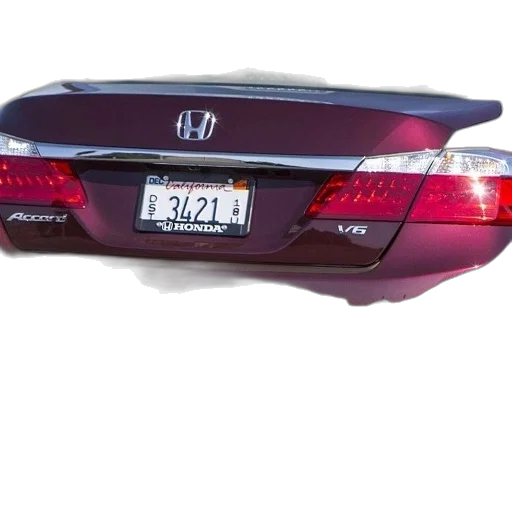car, red, honda, accord transparent PNG cut-out