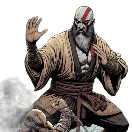 comic book art, concept art, fantasy art, intense transparent PNG cut-out