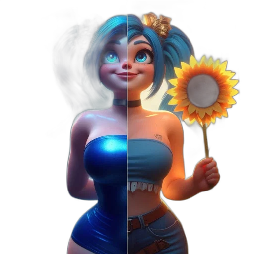 dress, flower, weapon, concept art transparent PNG cut-out
