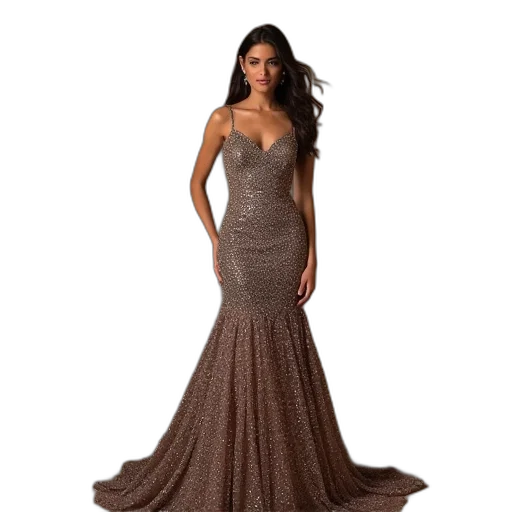 dress, earth tones, golden, jovanii transparent PNG cut-out