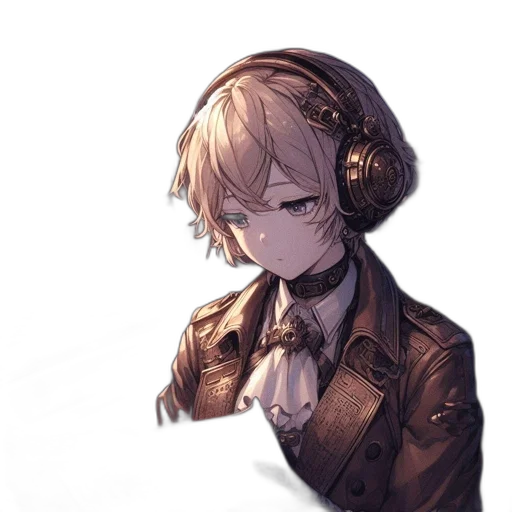 staff, weapon, face, jacket transparent PNG cut-out