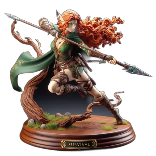 fantasy art, concept art, detailed, figurine transparent PNG cut-out