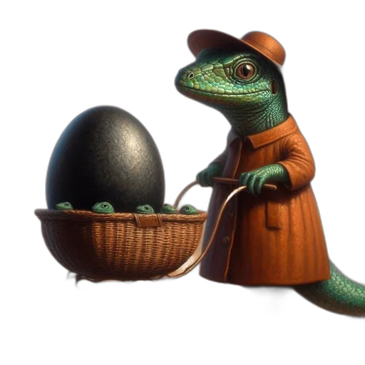dragon, hat, food, creature transparent PNG cut-out