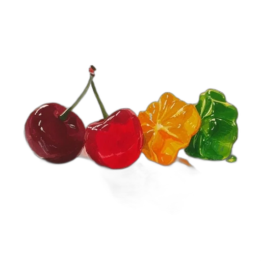 jewelry, food, 3d render, photorealistic transparent PNG cut-out