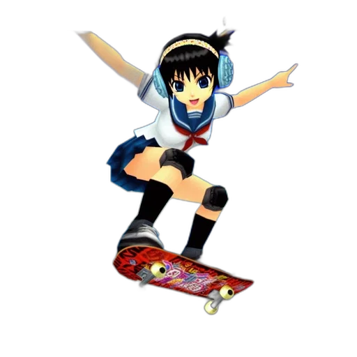 anime, 3d render, pixel art, cartoon transparent PNG cut-out