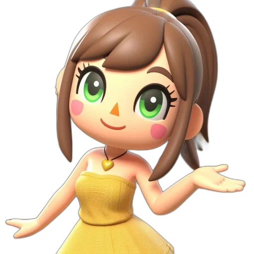 dress, staff, face, crown transparent PNG cut-out