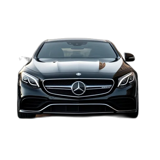 car, 3d render, photorealistic, black transparent PNG cut-out