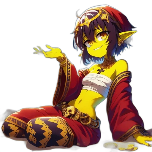 dragon, mask, staff, jewelry transparent PNG cut-out