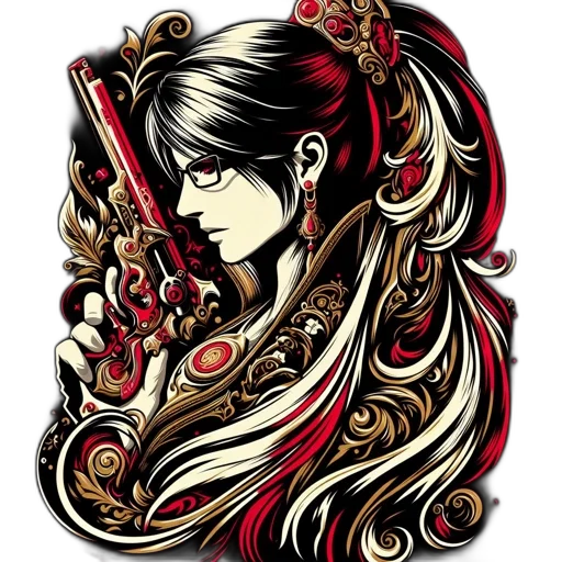 staff, sword, fantasy art, anime transparent PNG cut-out