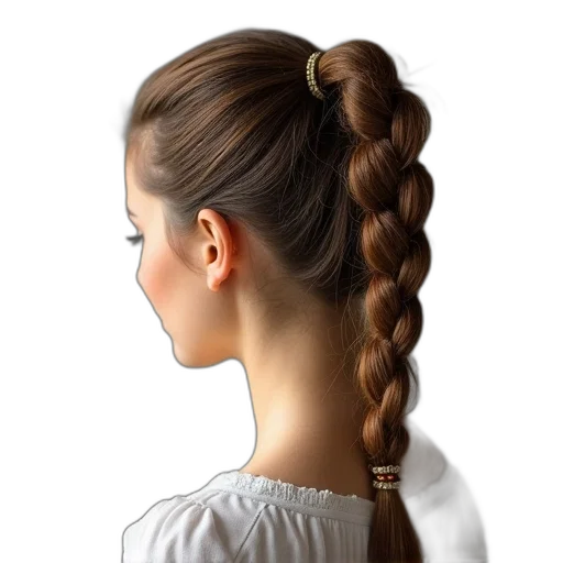 hair, staff, jewelry, dress transparent PNG cut-out