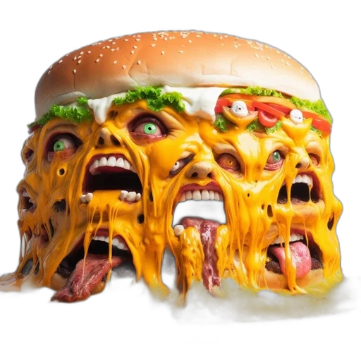 food, creature, face, animal transparent PNG cut-out