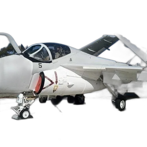 3d render, white, military, aircraft transparent PNG cut-out