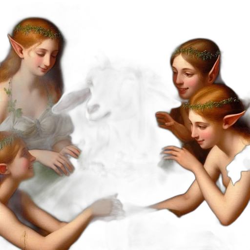 photorealistic, oil painting, fantasy art, concept art transparent PNG cut-out