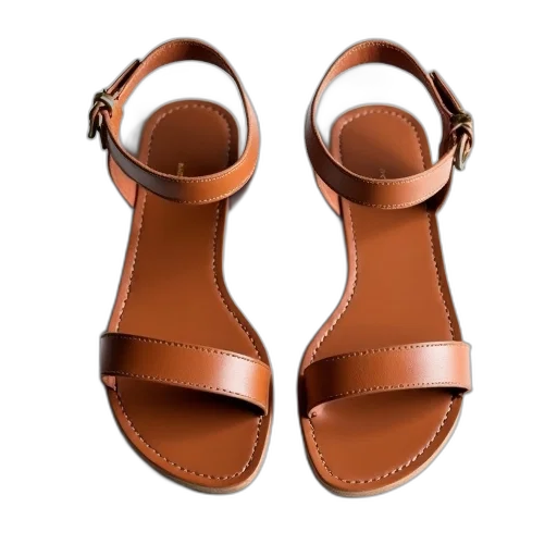 shoes, pair, brown, leather transparent PNG cut-out
