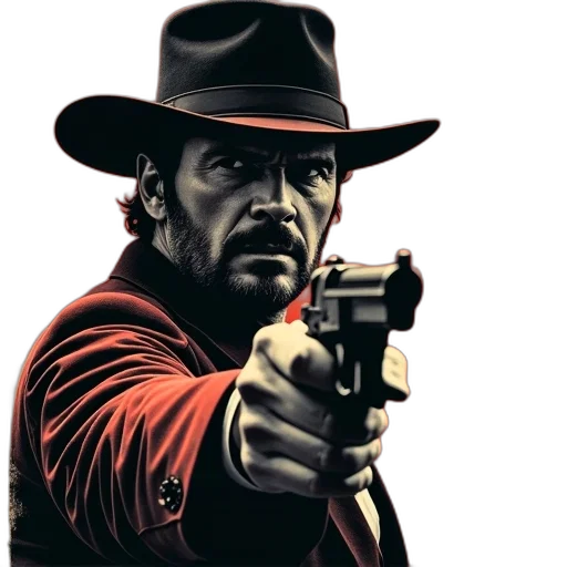 weapon, hat, staff, face transparent PNG cut-out