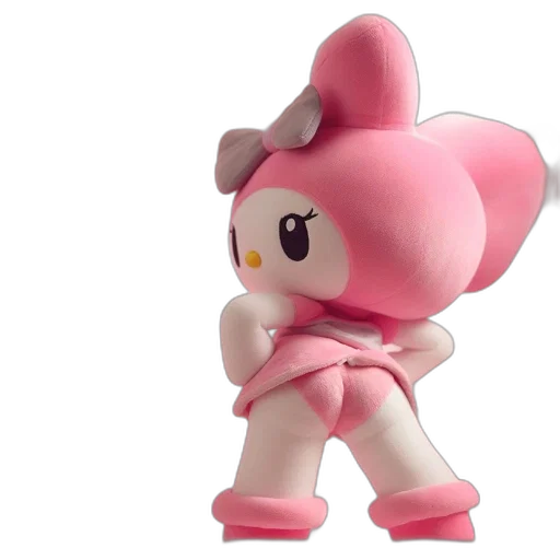 3d render, concept art, stuffed, melody transparent PNG cut-out