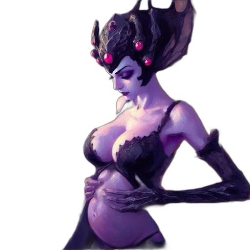 crown, dress, staff, concept art transparent PNG cut-out