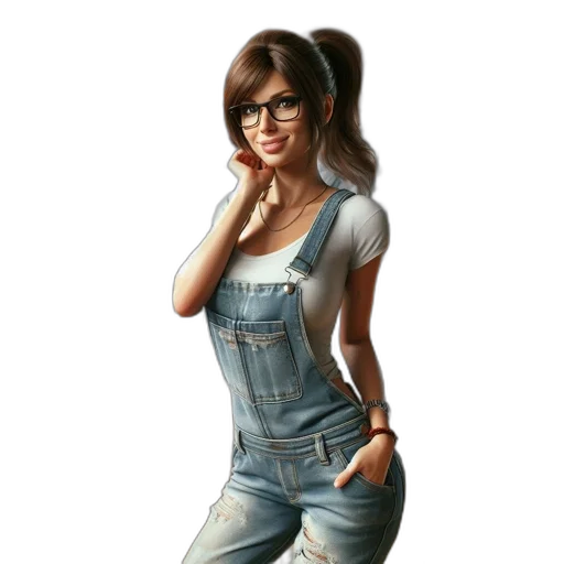 dress, staff, photorealistic, cartoon transparent PNG cut-out