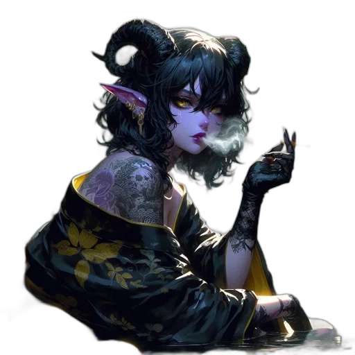 dragon, staff, mask, fantasy art transparent PNG cut-out