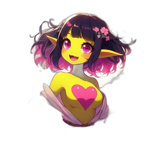 flower, dress, creature, mask transparent PNG cut-out