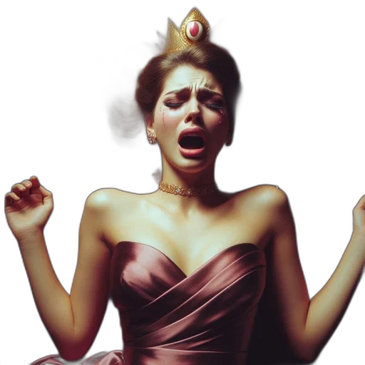 crown, dress, photorealistic, concept art transparent PNG cut-out