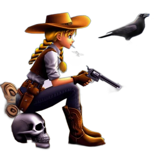 weapon, staff, hat, pixel art transparent PNG cut-out
