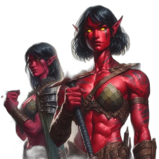 concept art, fantasy art, comic book art, pixel art transparent PNG cut-out