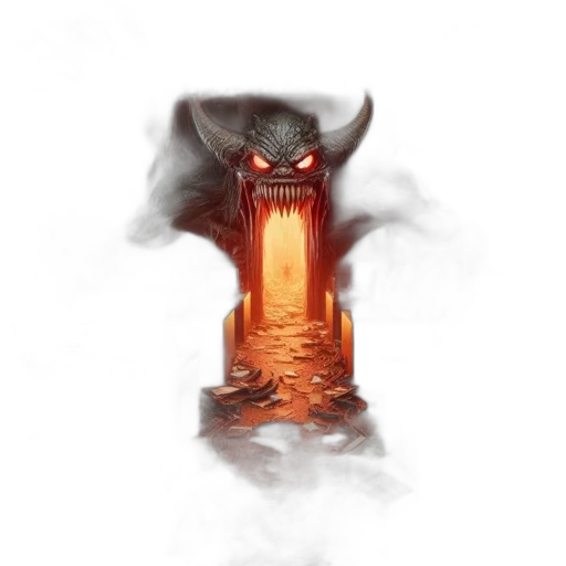 dragon, sword, mask, creature transparent PNG cut-out
