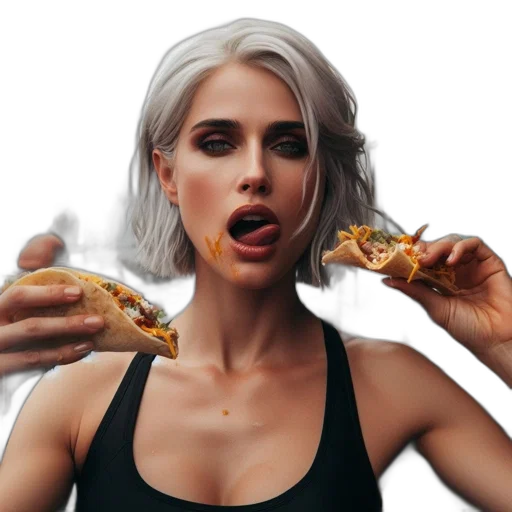 food, face, photorealistic, concept art transparent PNG cut-out
