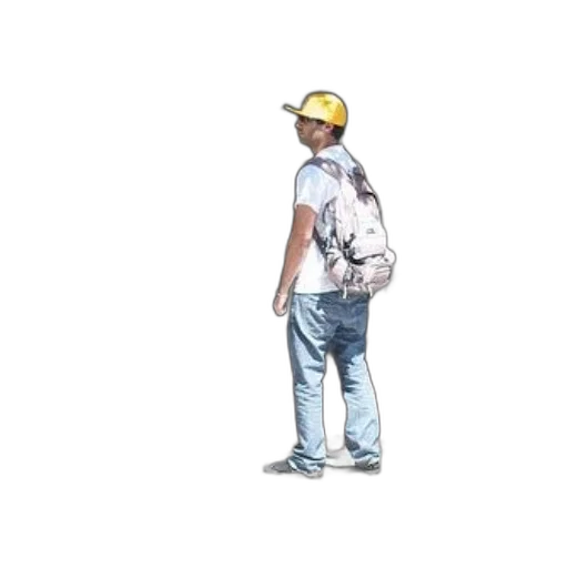 jacket, staff, hat, animal transparent PNG cut-out