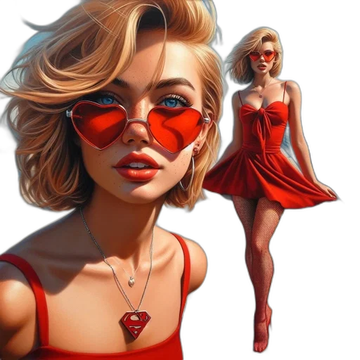 dress, jewelry, comic book art, concept art transparent PNG cut-out