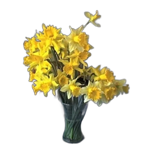 flower, crown, staff, photorealistic transparent PNG cut-out