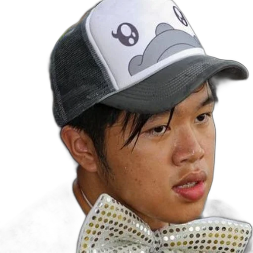 hat, jacket, face, staff transparent PNG cut-out