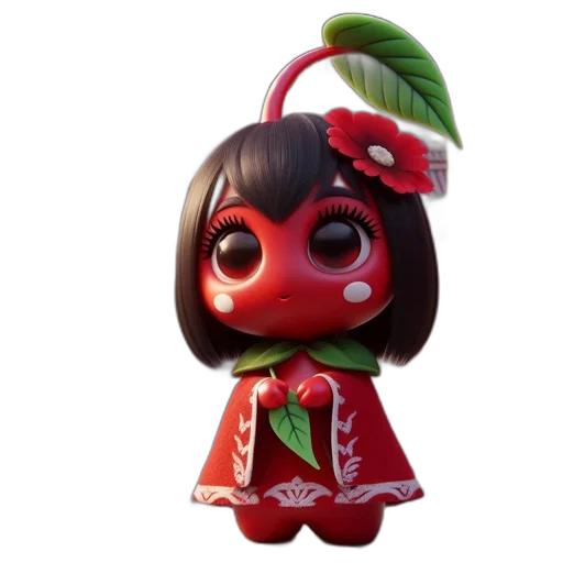 3d render, concept art, animated, japanese transparent PNG cut-out