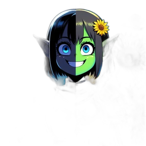 mask, flower, face, robot transparent PNG cut-out