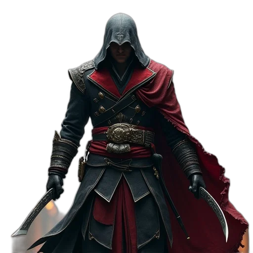 sword, mask, jacket, weapon transparent PNG cut-out