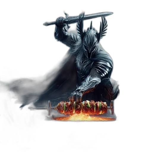 sword, weapon, dragon, staff transparent PNG cut-out