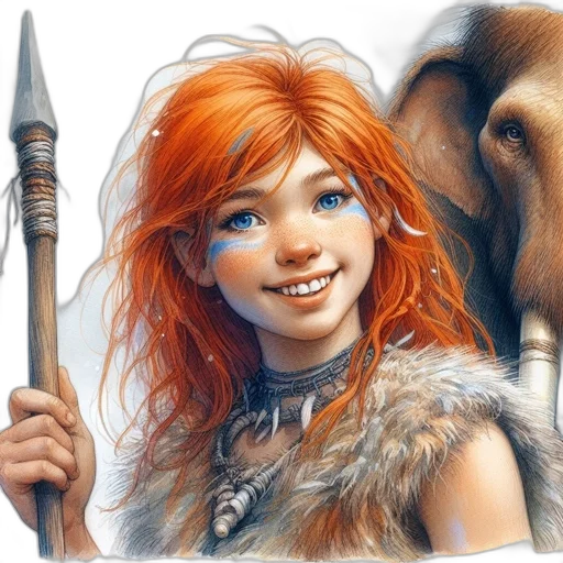 fantasy art, concept art, comic book art, photorealistic transparent PNG cut-out