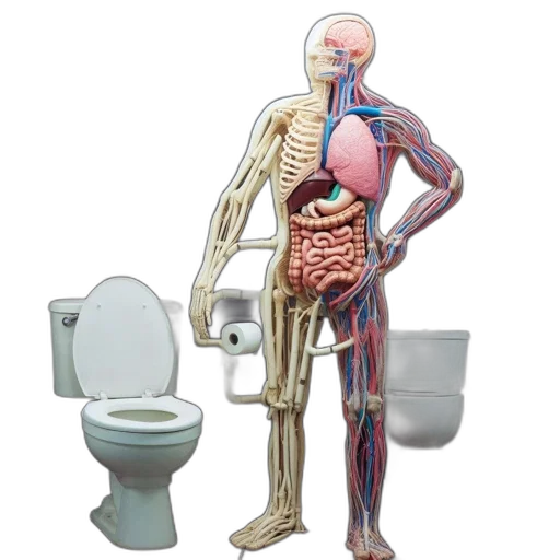 life-sized, human, anatomy, model transparent PNG cut-out