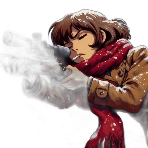 weapon, jacket, comic book art, concept art transparent PNG cut-out