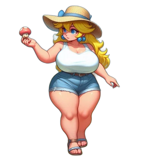 hat, dress, staff, pixel art transparent PNG cut-out
