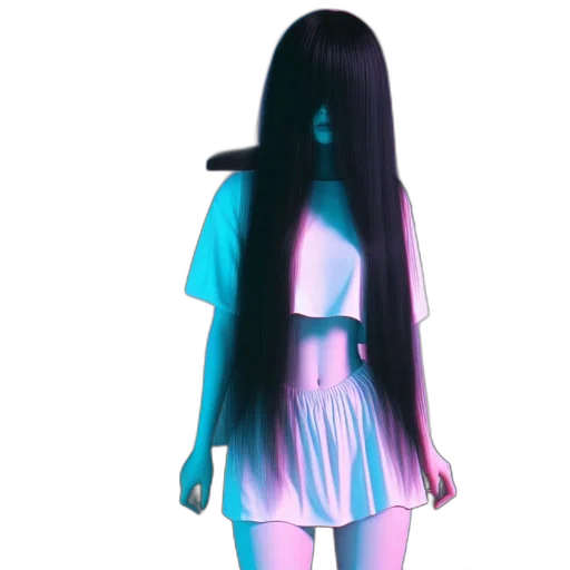 dress, hair, jacket, creature transparent PNG cut-out