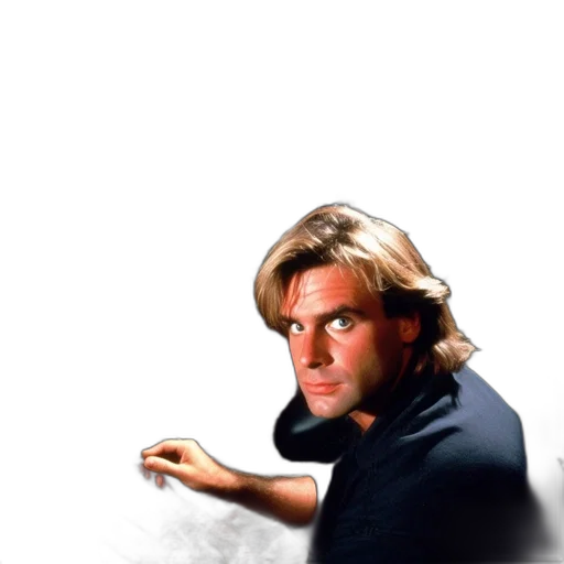hair, staff, weapon, robot transparent PNG cut-out