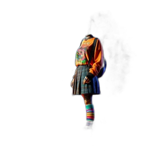 jacket, dress, robot, umbrella transparent PNG cut-out