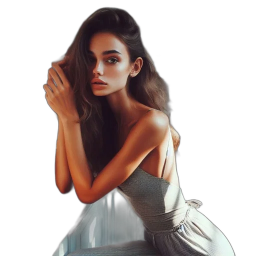 dress, face, crown, jewelry transparent PNG cut-out